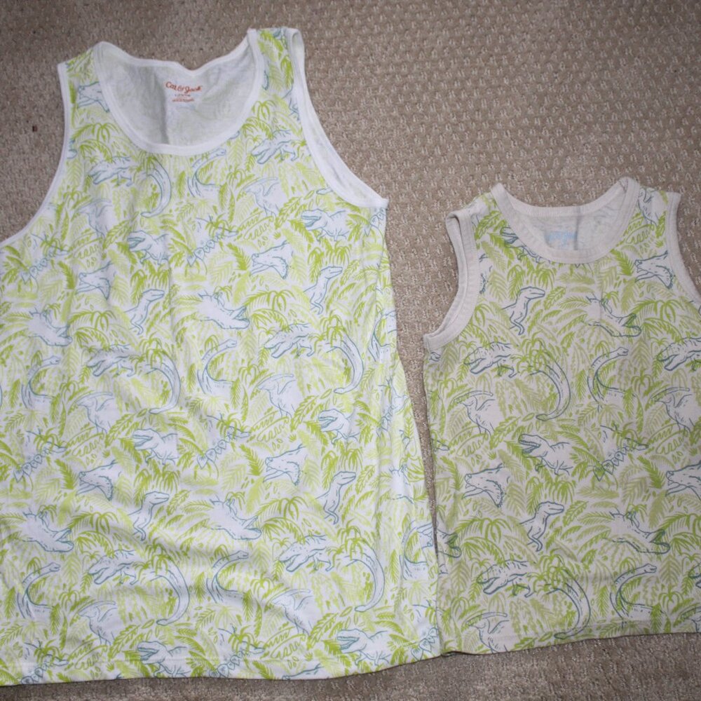 Matching Boys Tanks L(12) & 4T